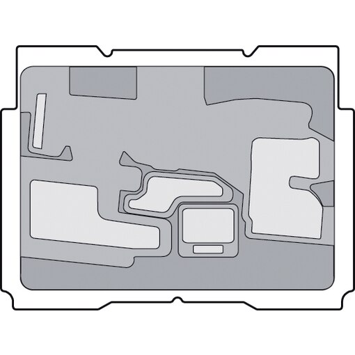 Module thermoformé pour scie sabre BACRS-118 V